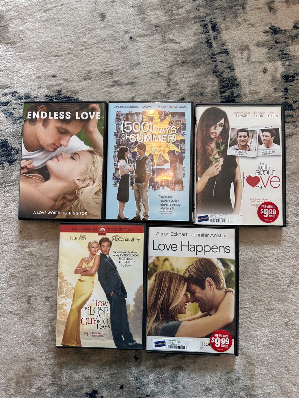 Assorted Romance DVD Movie Collection - Black Cases